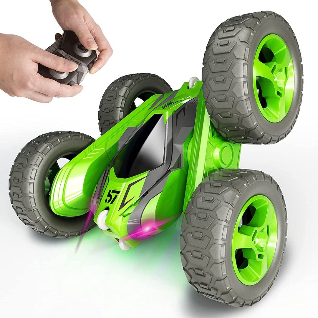 Tecnock RC Racing Car, 2.4GHz High Speed Remote Control Car, 1:18 2WD Toy  Cars Buggy for Boys & Girls with Two Rechargeable Batteries for Car, Gifts