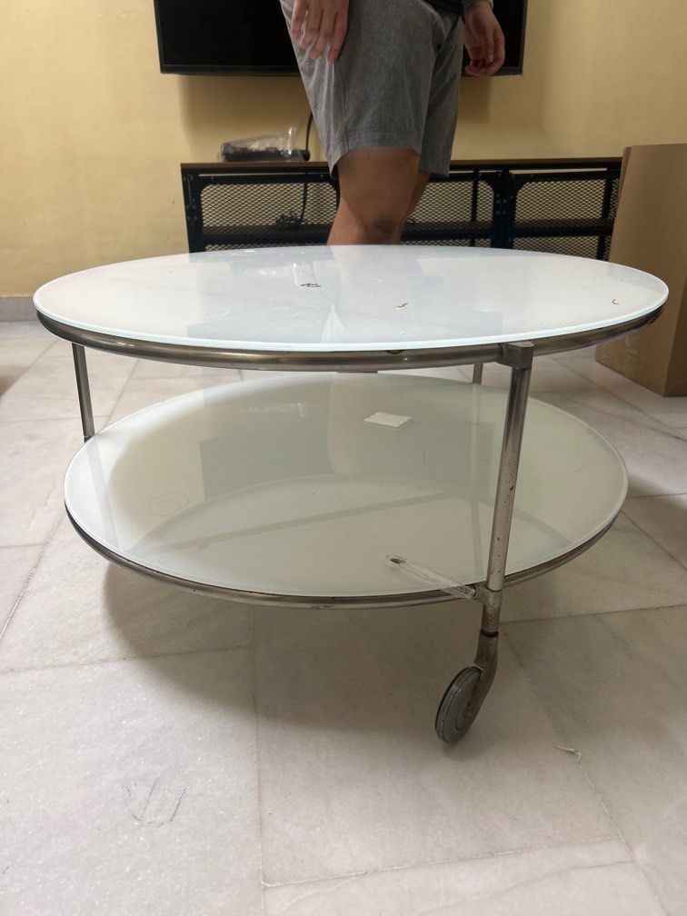 IKEA Strind Coffee Table with wheels, Furniture & Home Living