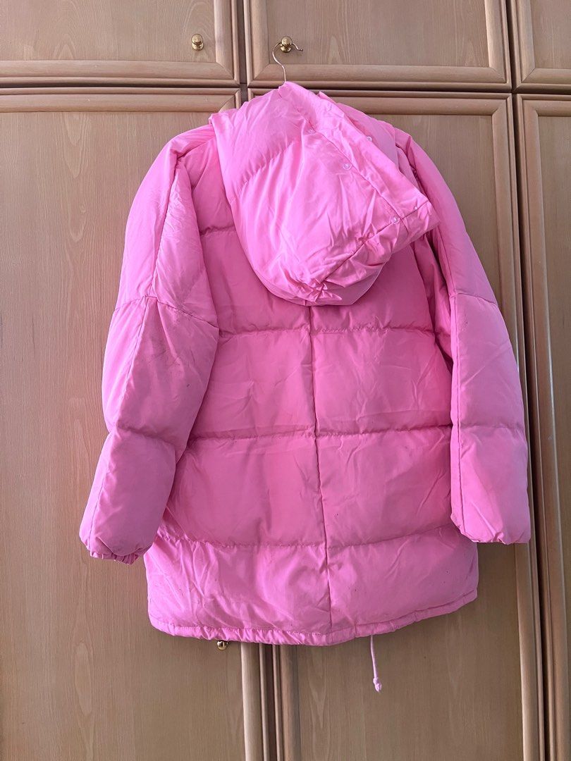 Plus size pink parka on sale