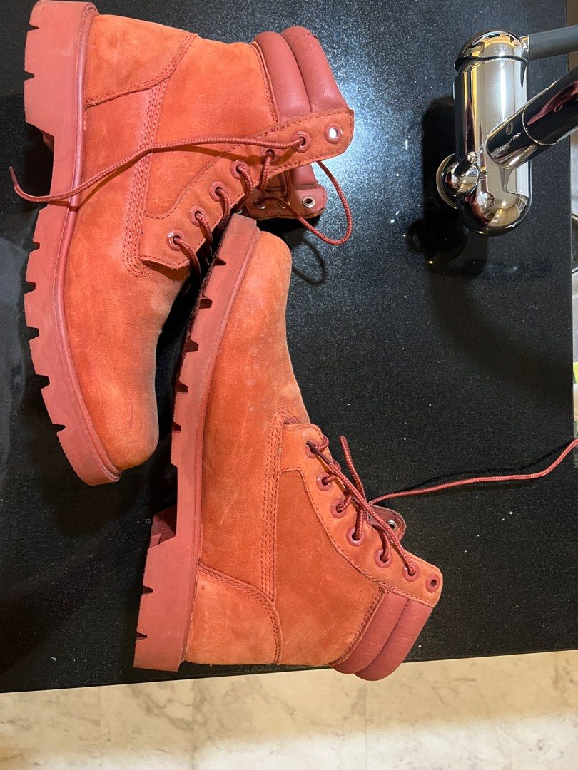Brick red sale timberland boots