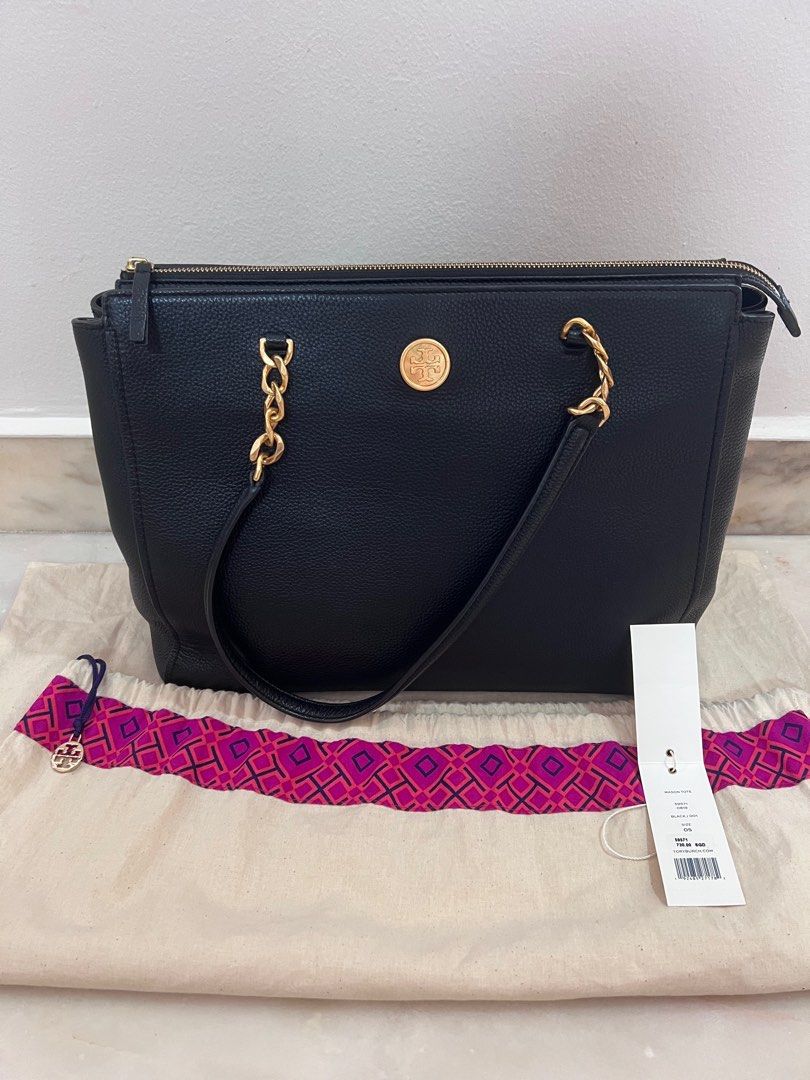 Tory burch mason tote outlet