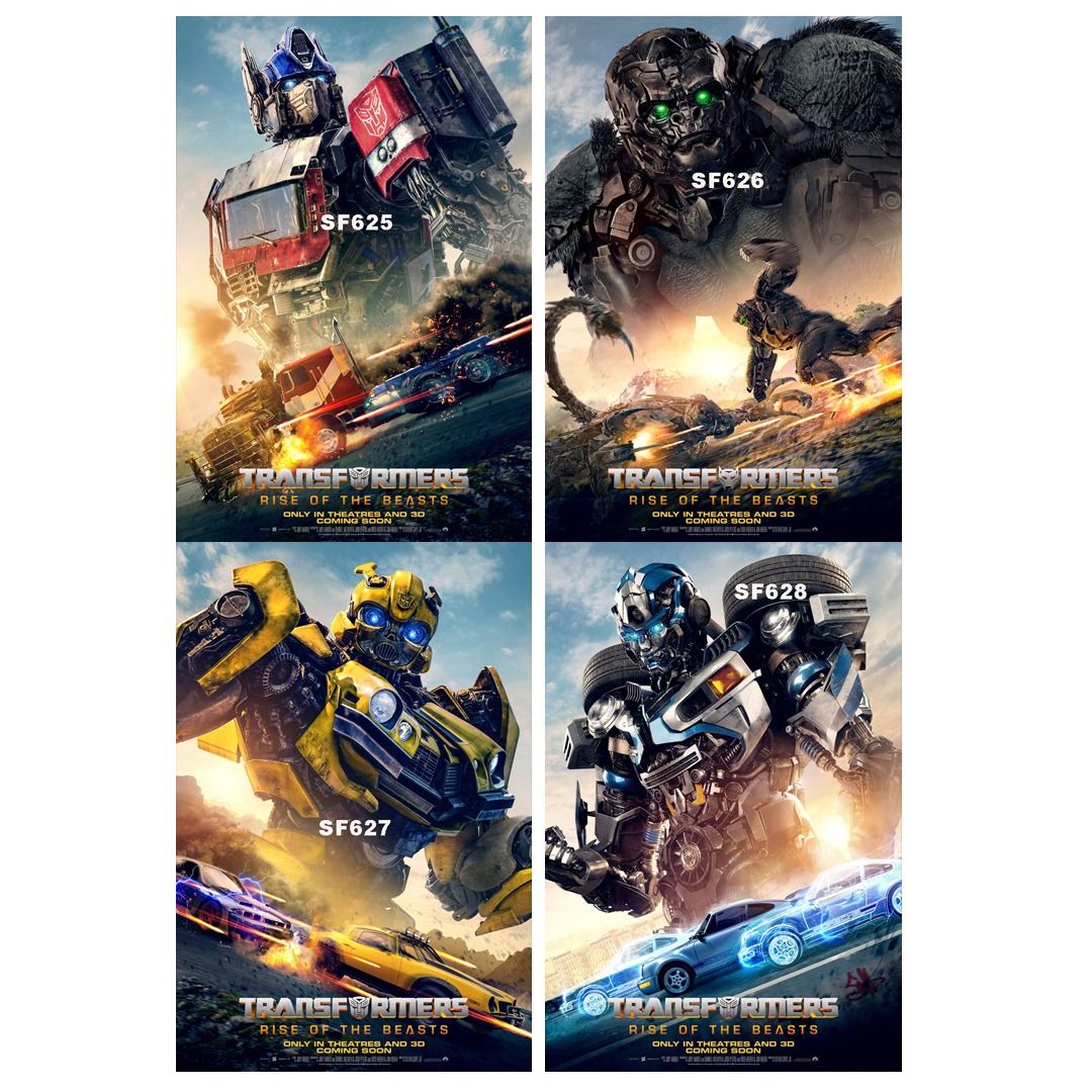 Transformers Rise of the Beasts MOVIE POSTERS (2023) PART 2, Hobbies & Toys, Memorabilia