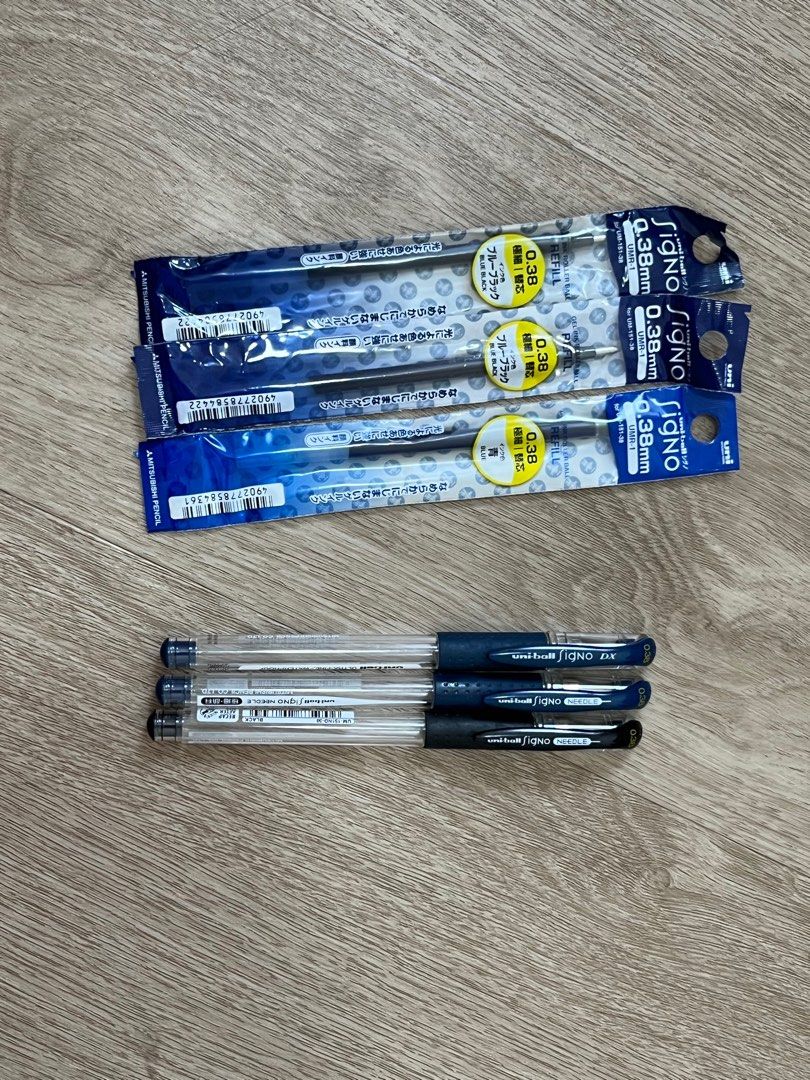 Uniball & Muji pen refill & case, Hobbies & Toys, Stationery & Craft