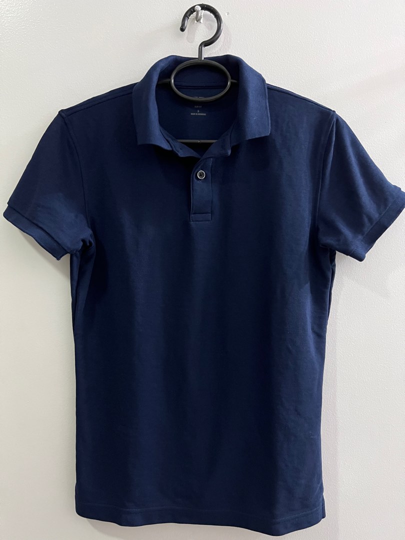 Uniqlo - Navy Blue Polo Shirt on Carousell
