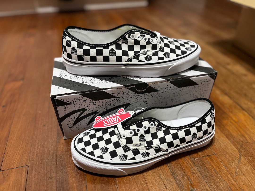 US10 Vans x DSM Checkerboard OG Authentic LX Dover Street Market