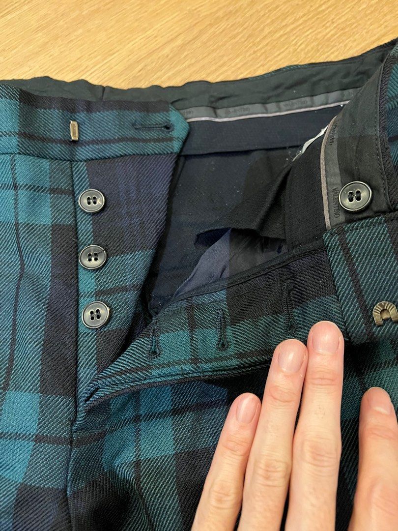 Valentino plaid pants clearance