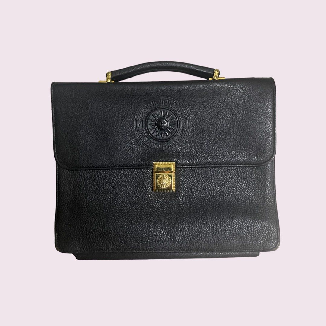 Versace Vintage Briefcase, Luxury, Bags & Wallets on Carousell