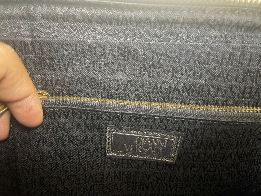 Versace Vintage Briefcase, Luxury, Bags & Wallets on Carousell