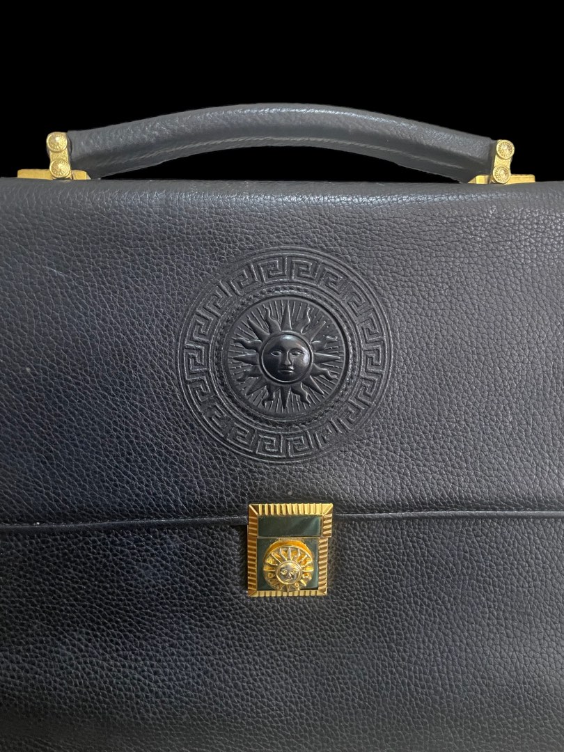Versace Vintage Briefcase, Luxury, Bags & Wallets on Carousell