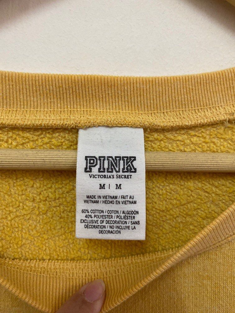 Victoria secret clearance yellow sweatshirt