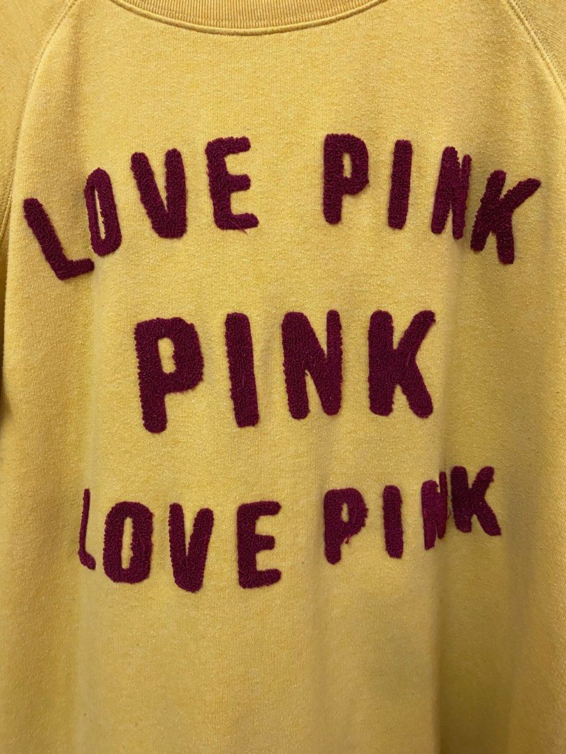 Victoria secret yellow sweatshirt sale