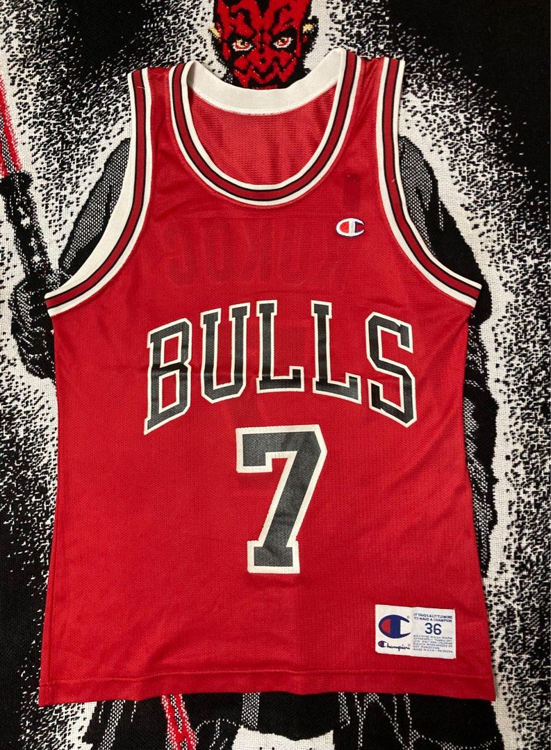 Vintage Chicago Bulls Toni Kukoc #7 NBA Basketball Champion Jersey