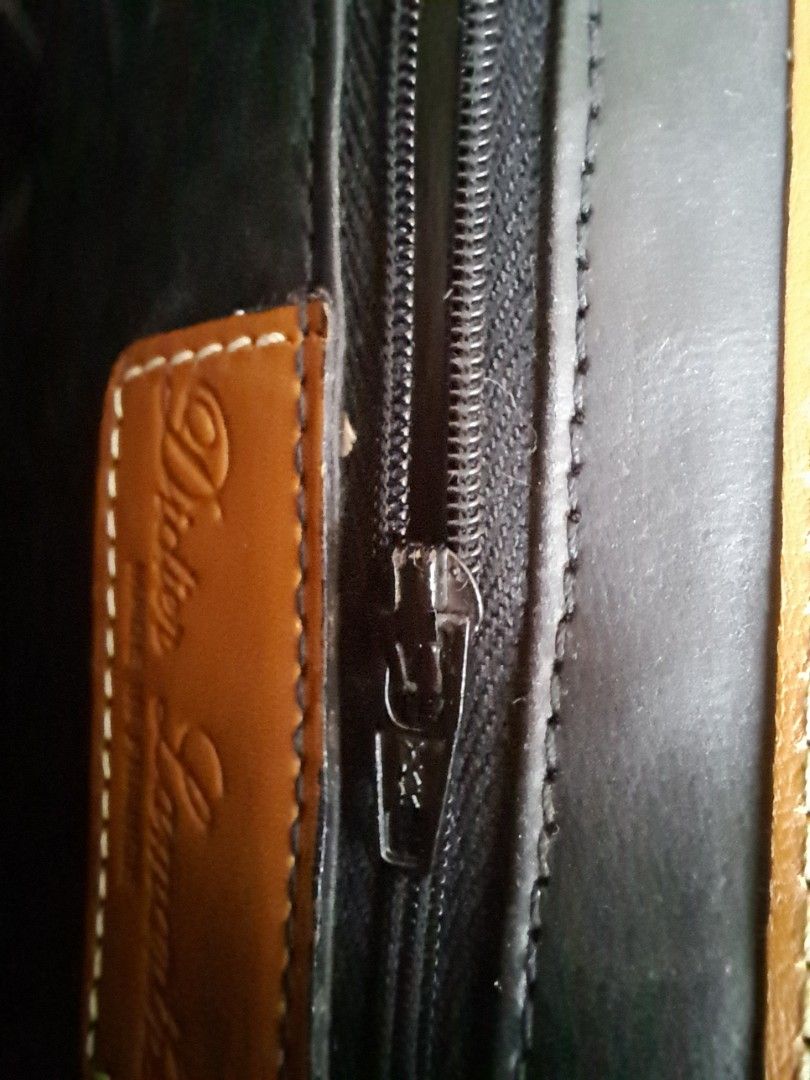 Sac Porté Épaule Vintage En Cuir Marron Didier Lamarthe - Occasion