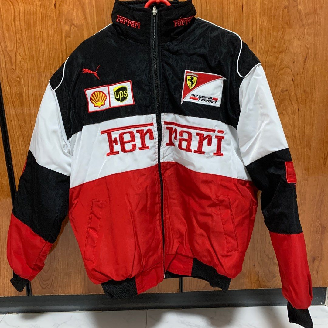 Ferrari puffer hot sale jacket