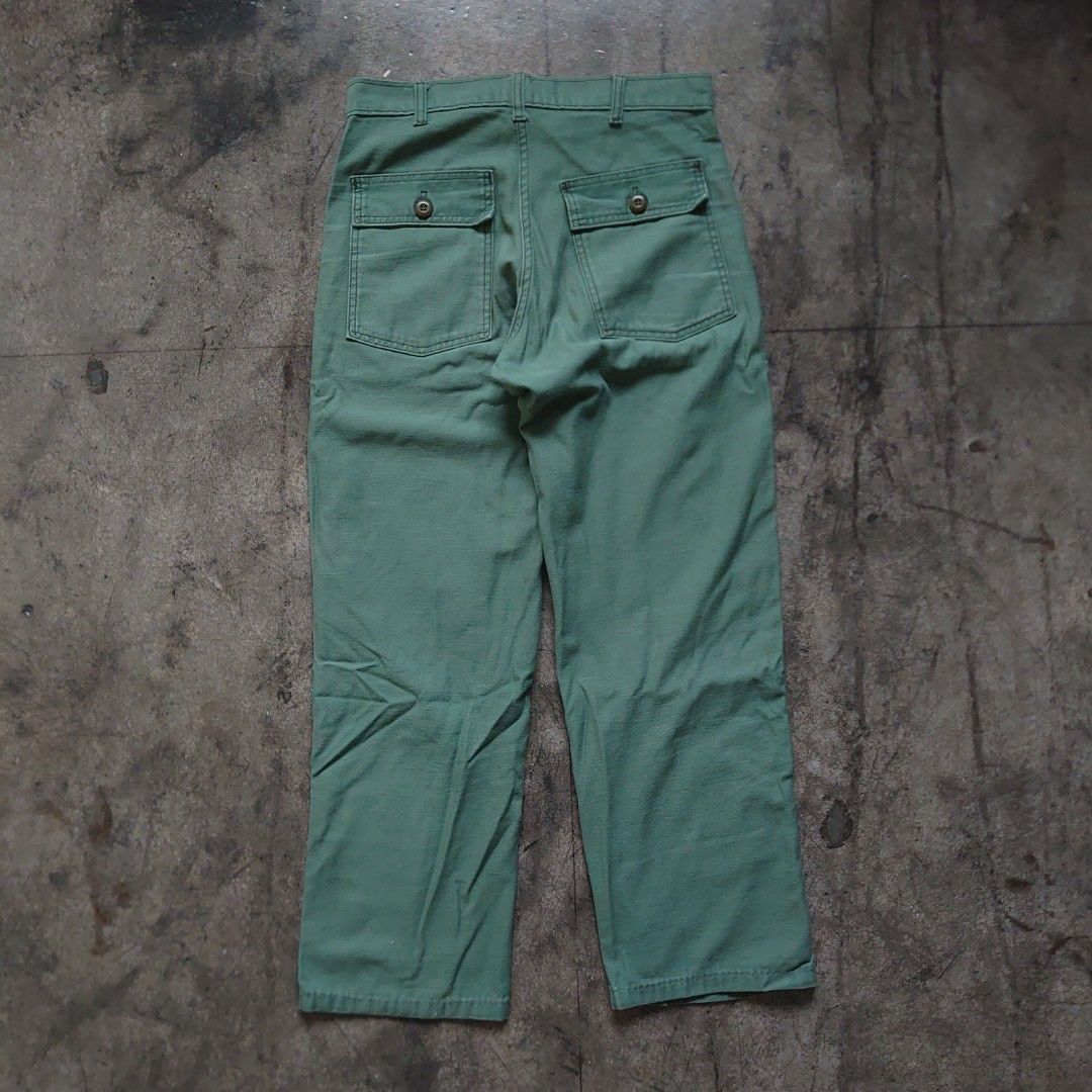 Vintage Military Army Pants, Men's Fashion, Bottoms, Jeans on Carousell