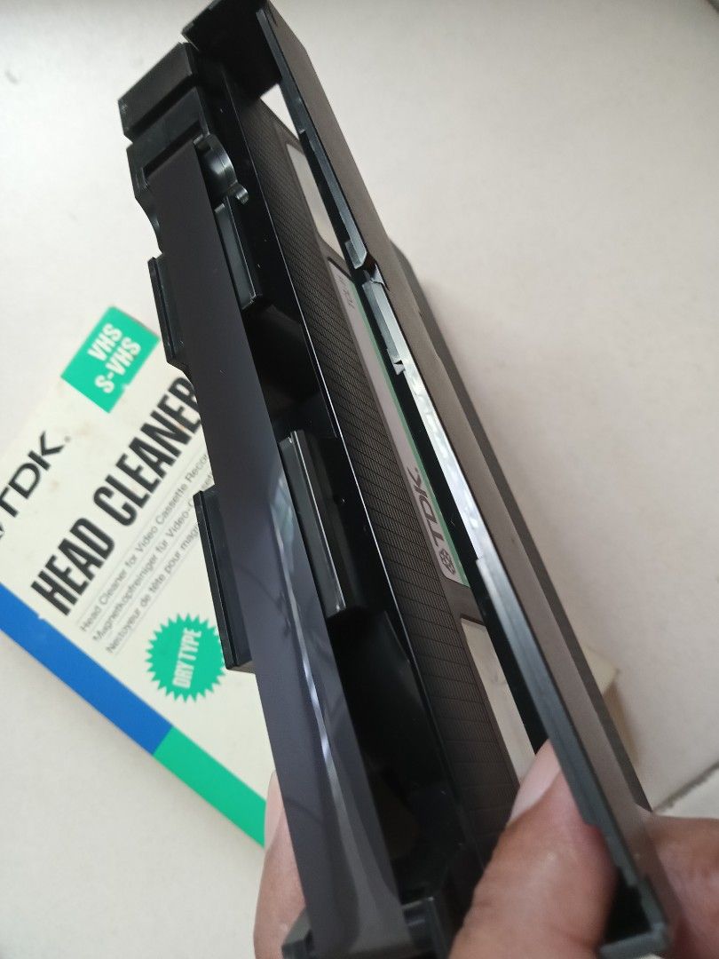 Vintage VHS SVHS TDK Head Cleaner Dry Type, Hobbies & Toys, Music