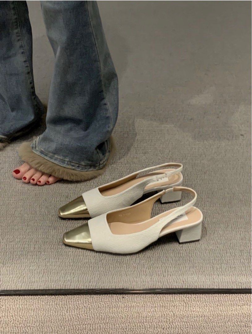 White slip clearance on heels