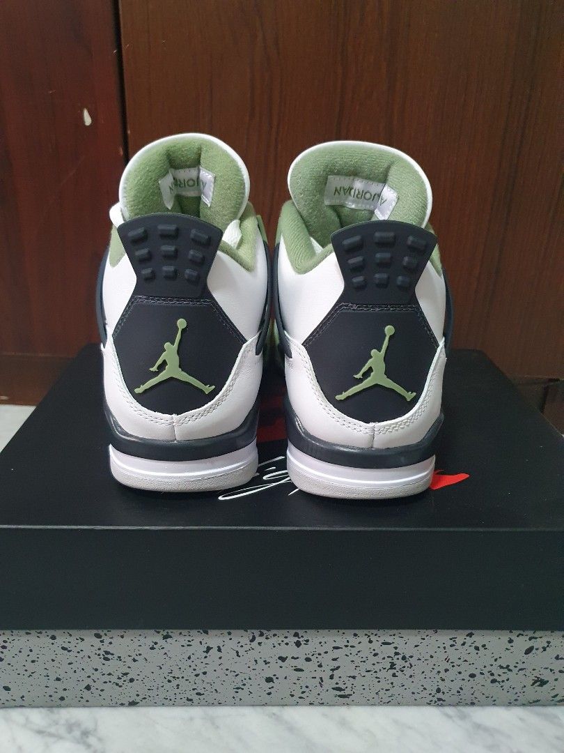 WMNS Air Jordan 4 Retro Seafoam AQ9129 103 Women s Fashion