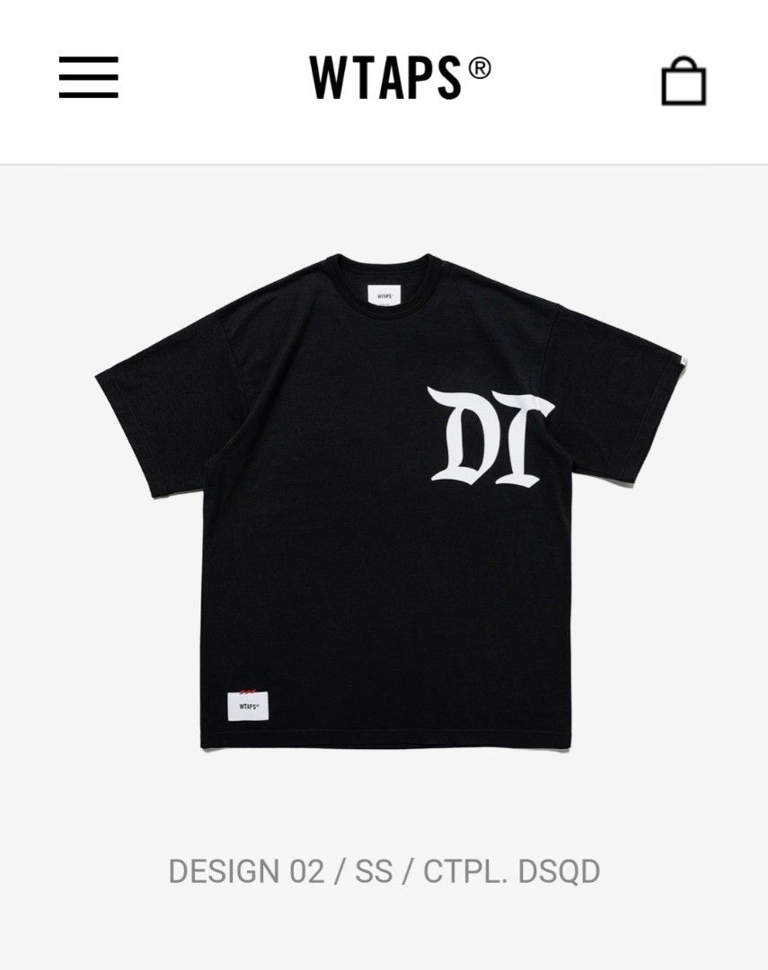 WTAPS DESIGN 02/SS/ TEE size:04, 男裝, 上身及套裝, T-shirt、恤衫