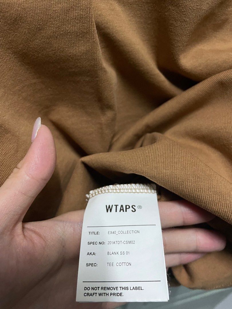 Wtaps 20ss pocket blank size:M 啡, 男裝, 上身及套裝, T-shirt、恤衫