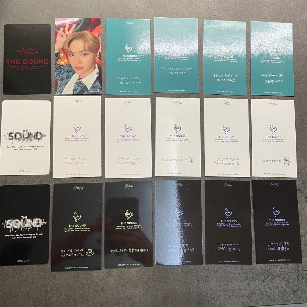 WTS] Stray Kids The Sound Photocards, Hobbies & Toys, Collectibles &  Memorabilia, K-Wave on Carousell