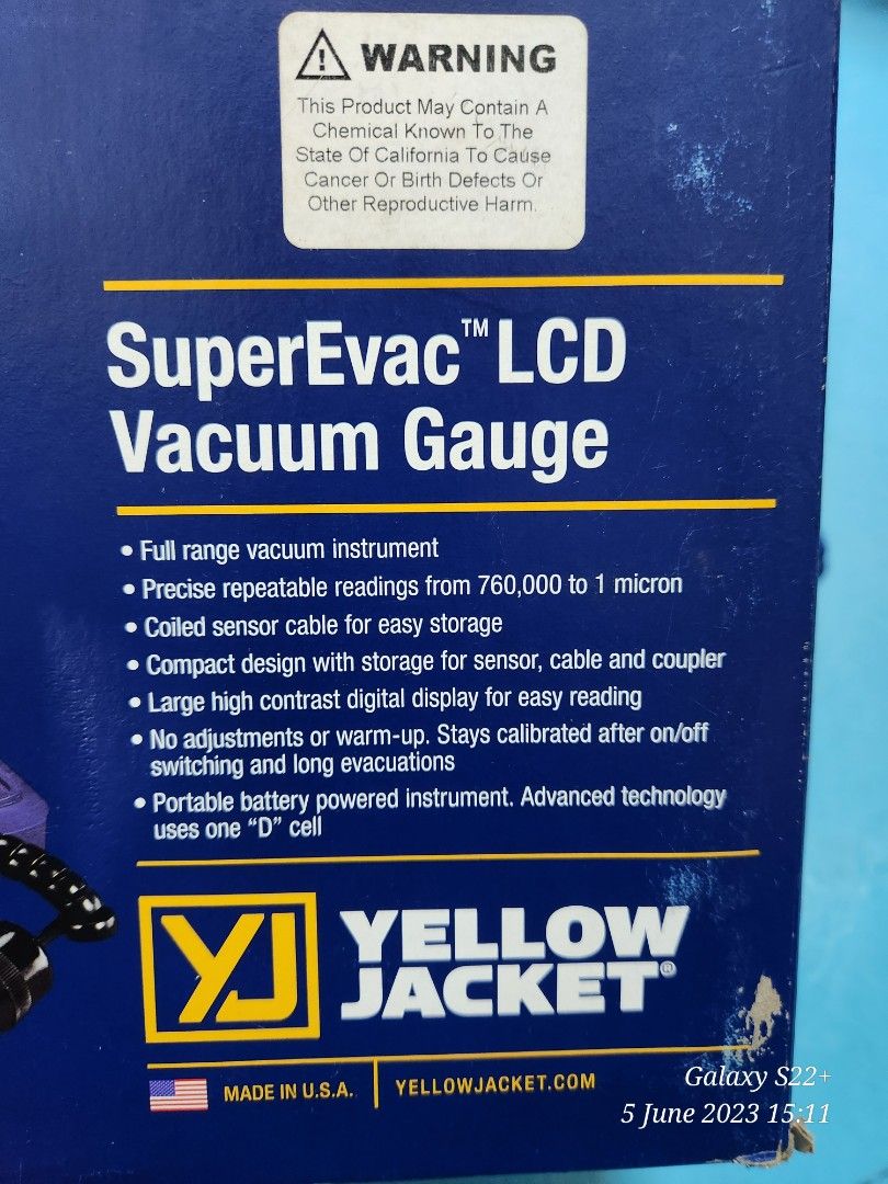 Yellow Jacket Vacuum Gauge, TV & Home Appliances, Air Conditioners