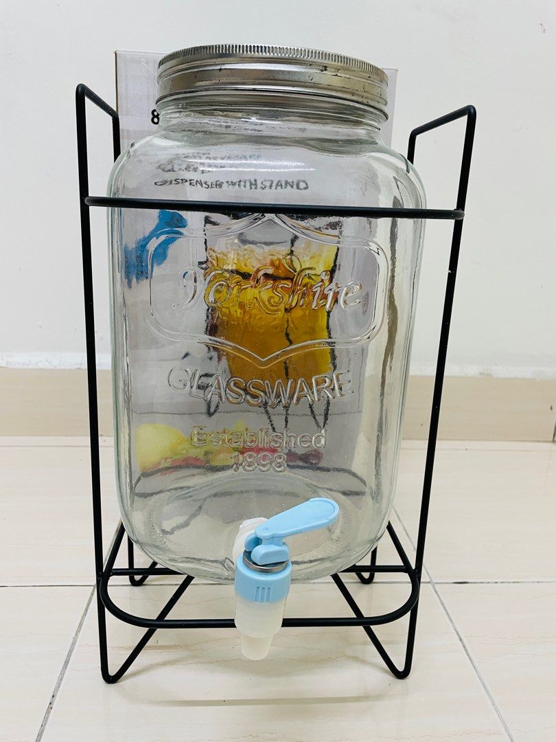 Yorkshire Glassware 8 Liter Beverage Dispenser, TV & Home Appliances