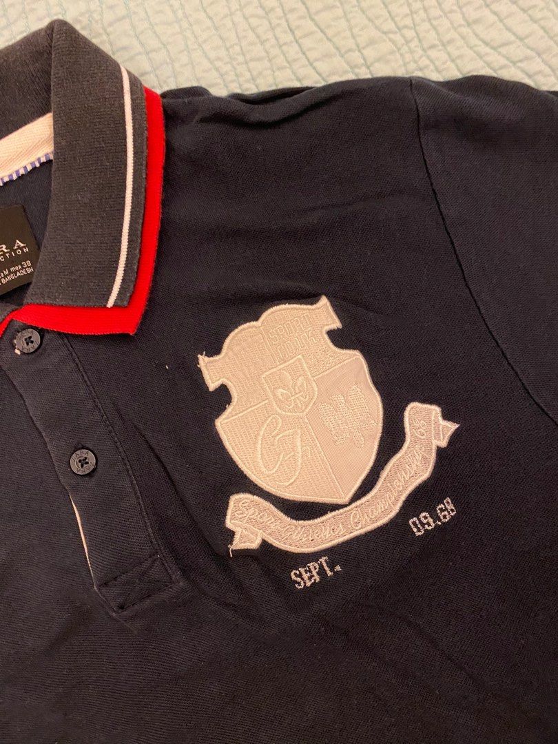 Zara Men Black Polo Shirt on Carousell