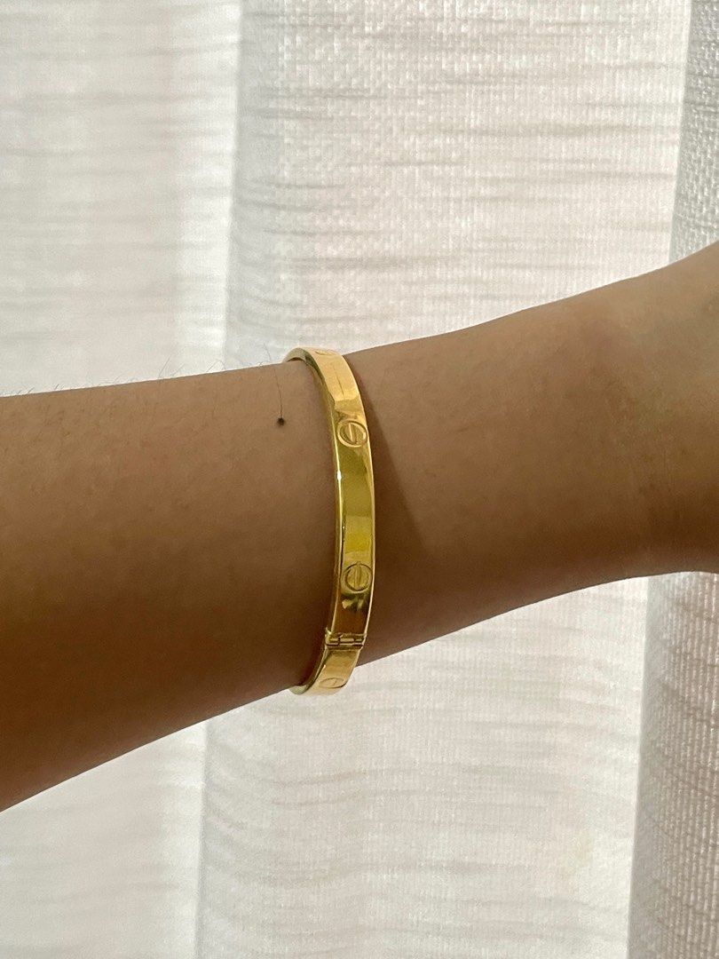 21k Saudi Gold Cartier Bangle Women s Fashion Jewelry