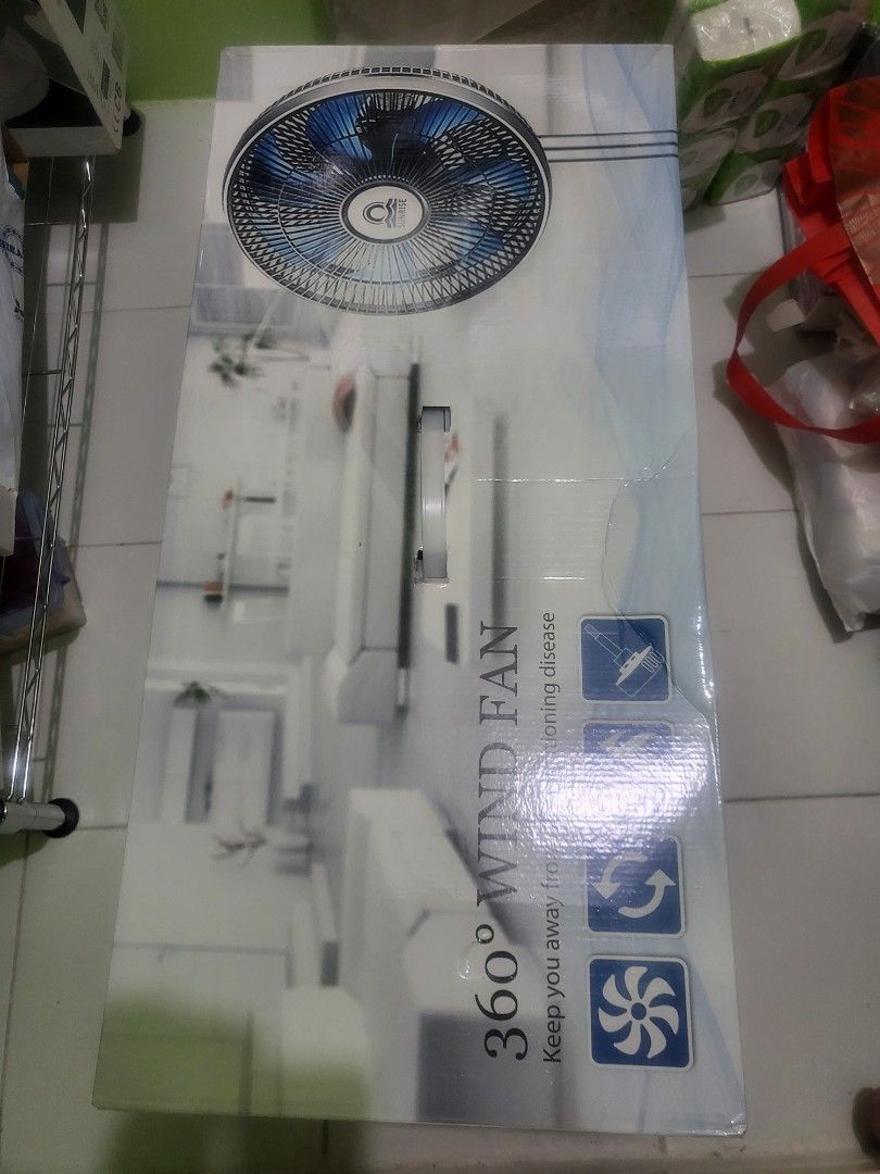 360 Wind Fan (Category: Fans) located in Singapore. Submitted by leeck1972 (Listing ID 1237011069, Image 2). Description: Brand New Set. Never Use Before. Sell to Clear Space..