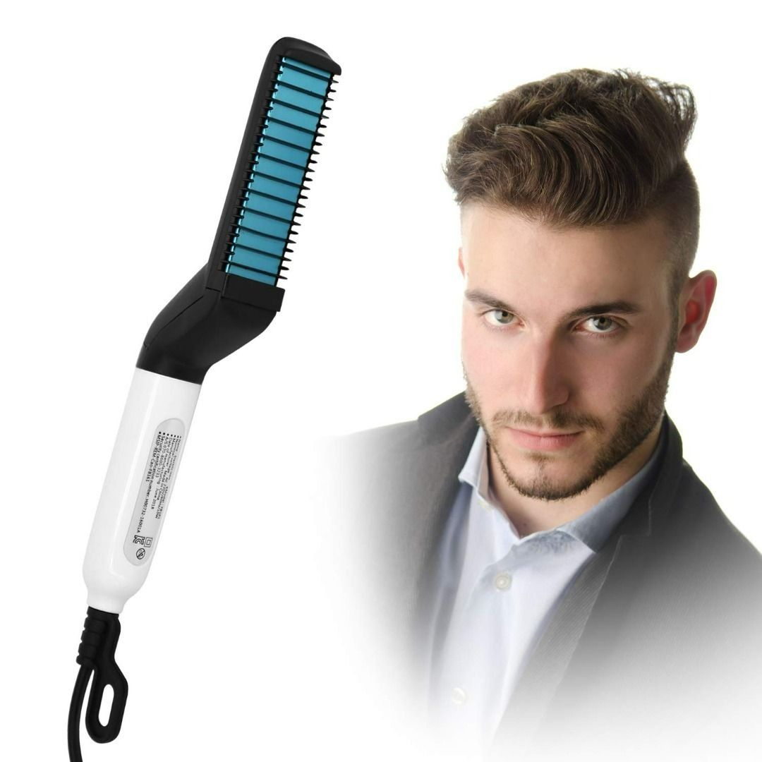 Mens electric heated deals styling comb for beard
