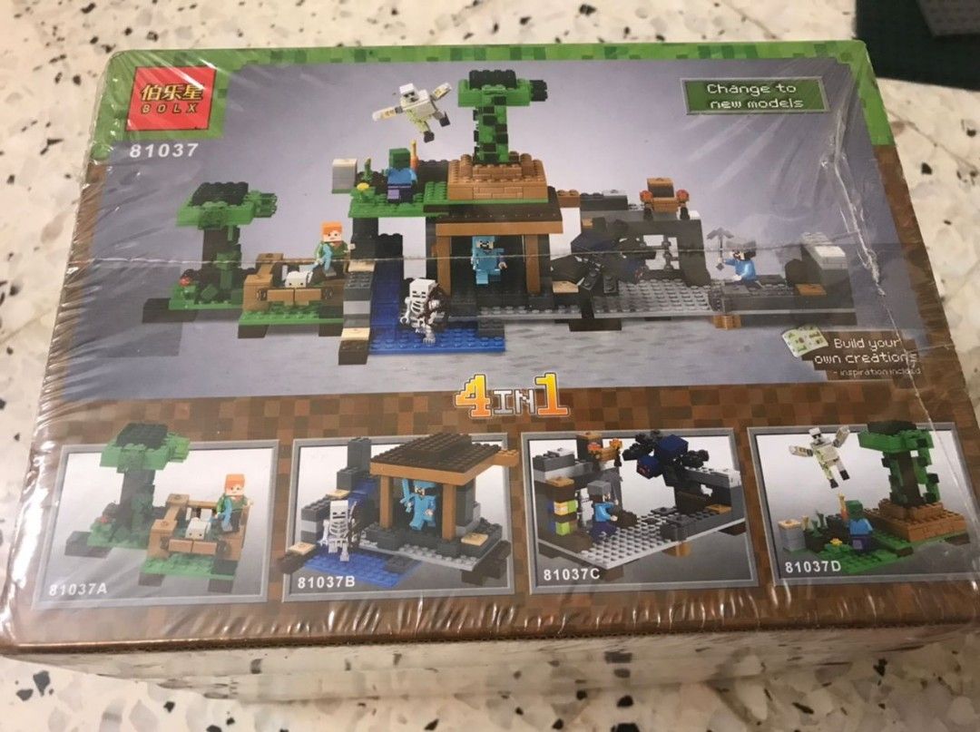 Lego minecraft 4 on sale in 1