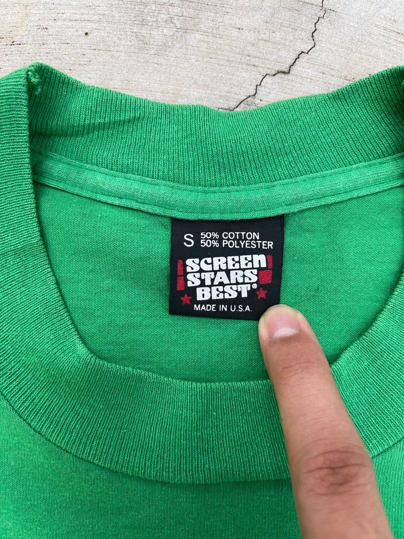 80s-90s Dublin Tee (Category: Tshirts & Polo Shirts ) located in Calamba. Submitted by pyrex_13 (Listing ID 1236983715, Image 3). Description: 80s-90s vintage Screen Stars made in USA 500 shipped single stitch width: 17.5” length: 25”.