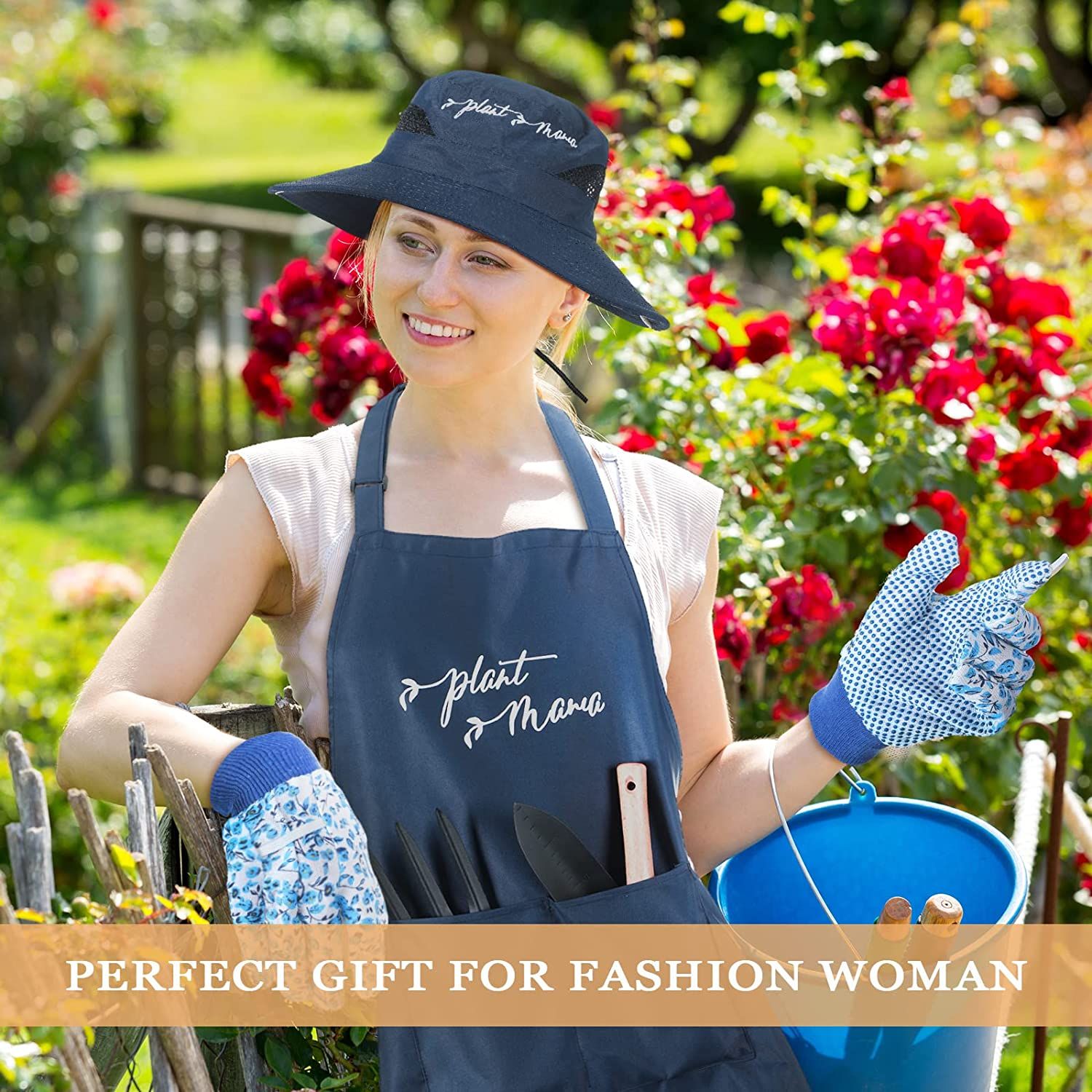 8 Pcs Plant Mama Gardening Gifts for Women Include 5 Pcs Gardening