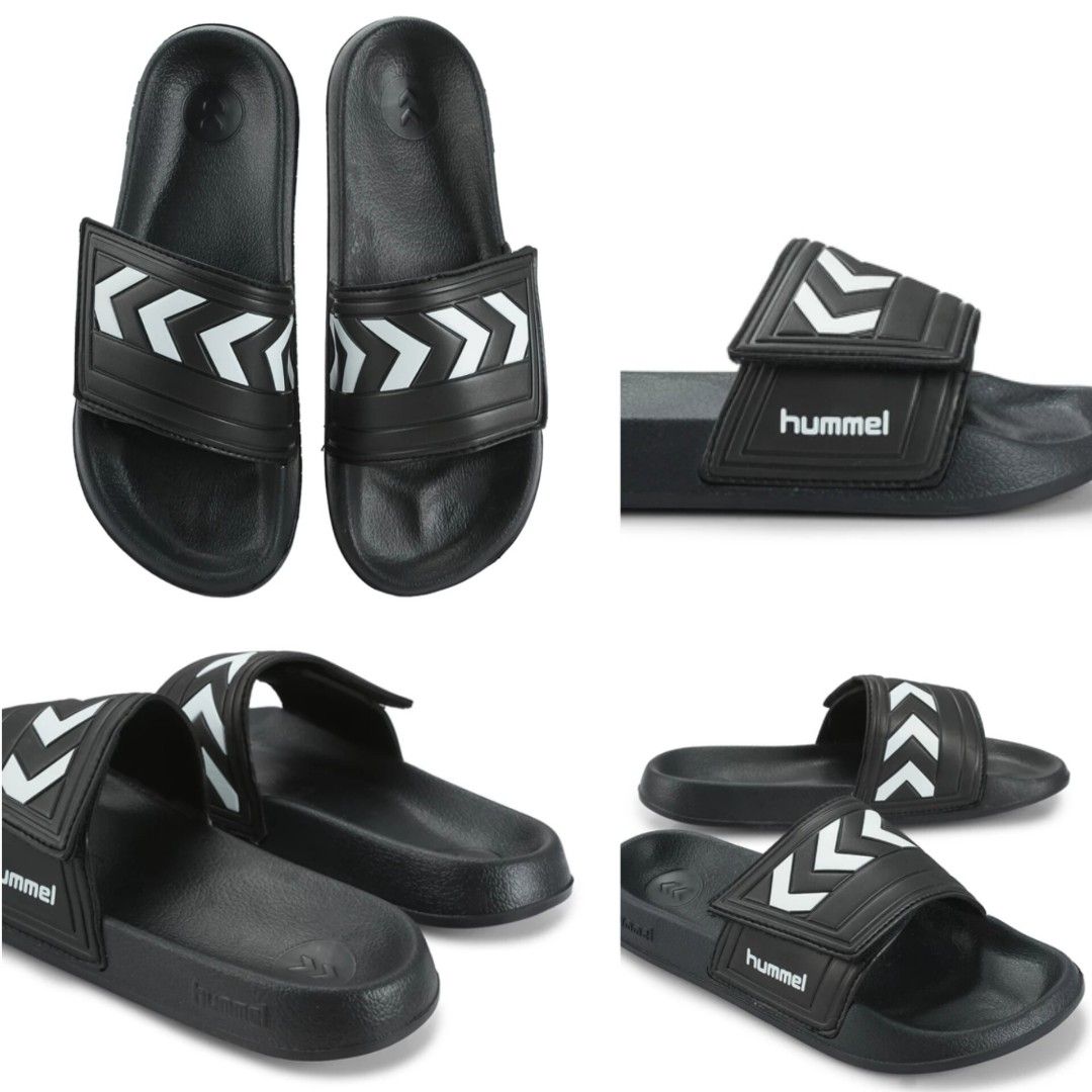 正品HUMMEL 男裝黑色拖鞋|Authentic Brand HUMMEL Men Sandals, Slippers [波鞋, 皮鞋, 涼鞋| Sport Shoes, high heels shoes, beach slippers], 男裝, 鞋, 便服鞋- Carousell