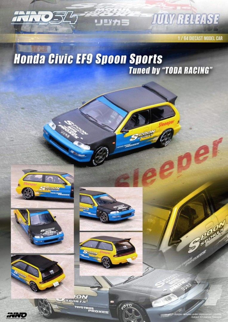 預訂 Pre-Order INNO 1:64 NISSAN SUNNY SKYLINE GT-R R34 R33 R32HONDA CIVIC ...
