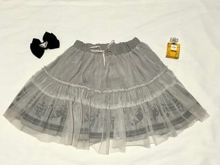 Gray Coquette Lolita Skirt  (RARE) ♡