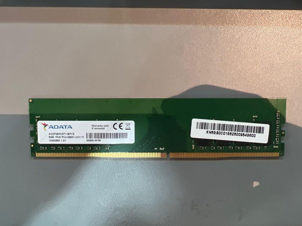 ADATA 8GB DDR4 Ram 2666 UDIMM Computers Tech Parts