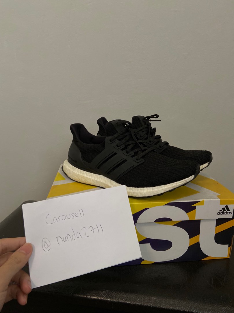 Adidas Ultraboost Black size 41 Original, Fesyen Pria, Sepatu , Sneakers di  Carousell