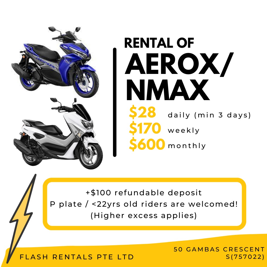Aerox/ Scooter / Motorcycle Rental, Motorcycles, Motorcycle Rental on ...