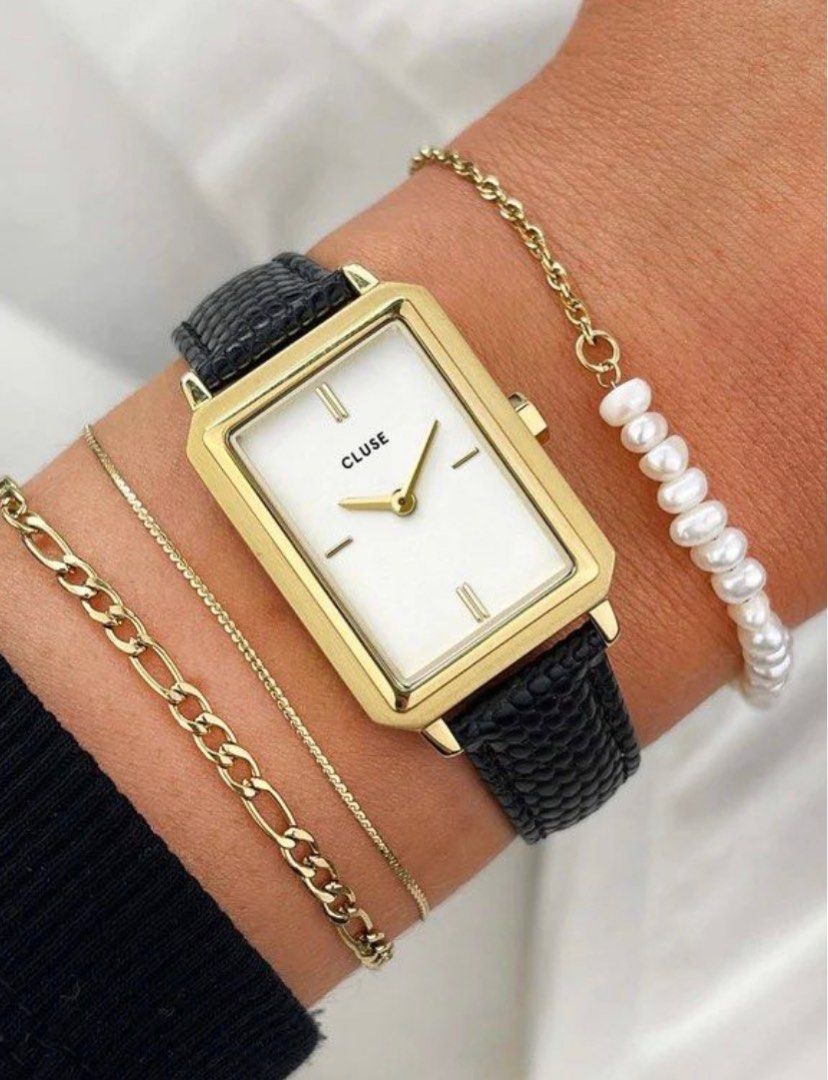 Gold online watch square