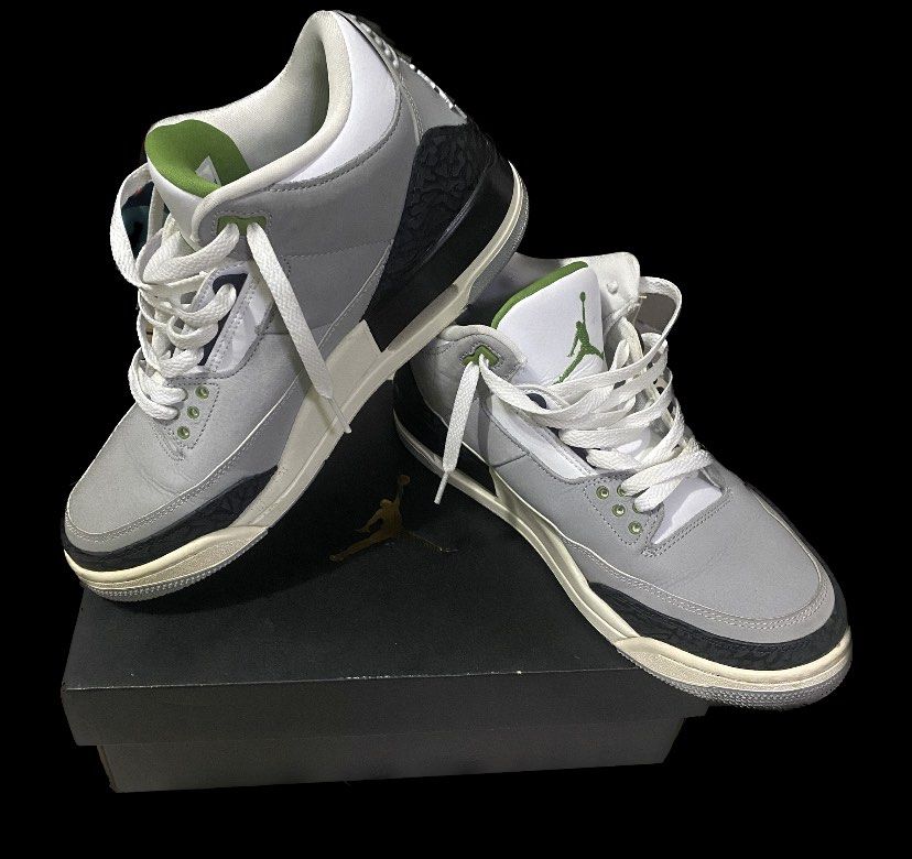 Jordan 3 retro sale chlorophyll men s shoe