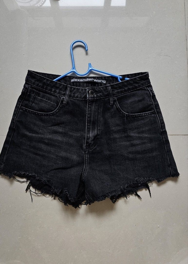 Denim x alexander new arrivals wang bite shorts