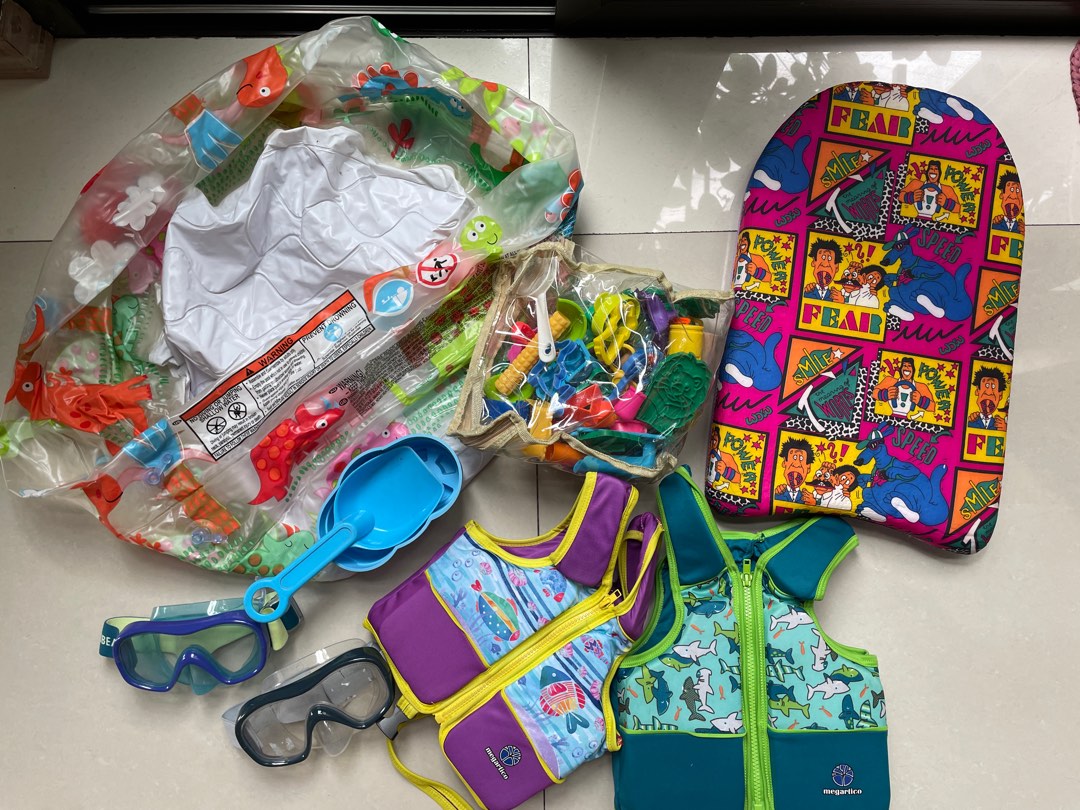Assorted kids swimming items on Carousell