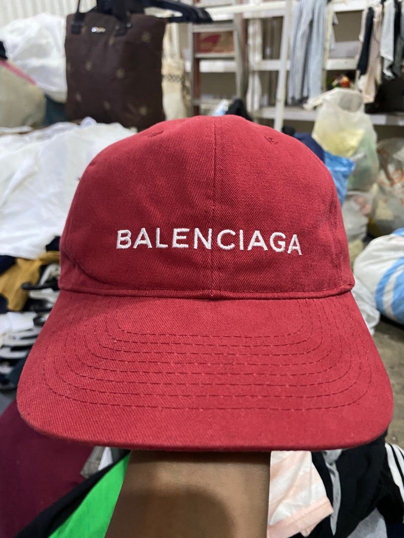 Mens luxury cap  Balenciaga blue cap with white BB logo