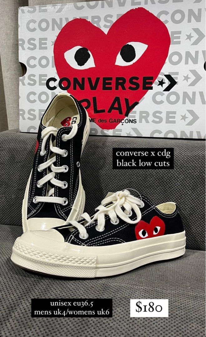 AUTHENTIC CDG X Converse Women s Fashion Footwear Sneakers on