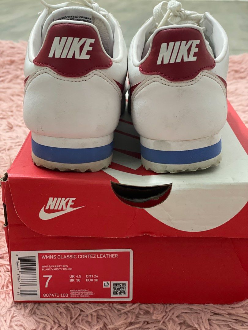 Nike cortez outlet leather rouge