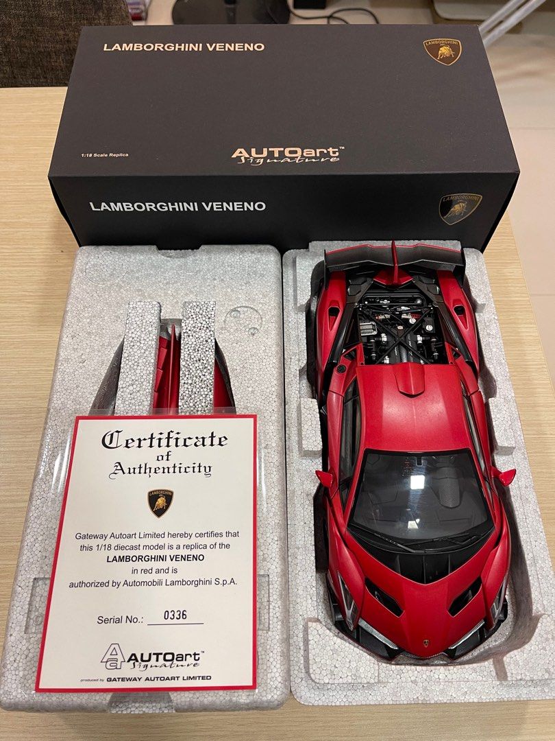 Autoart 1:18 Lamborghini Veneno, Hobbies & Toys, Toys & Games on