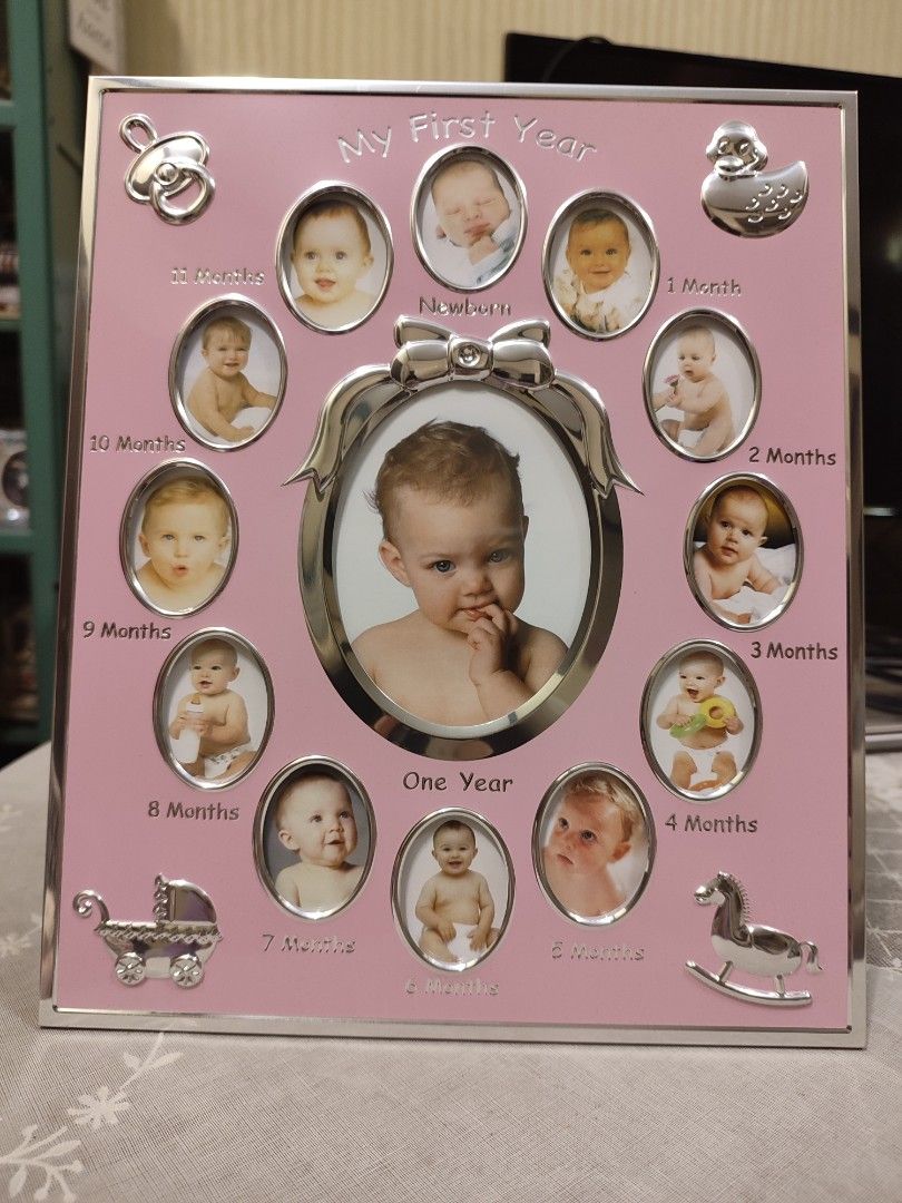 Baby'S First Year Photo Frame, Furniture & Home Living, Home Decor, Frames  & Pictures On Carousell