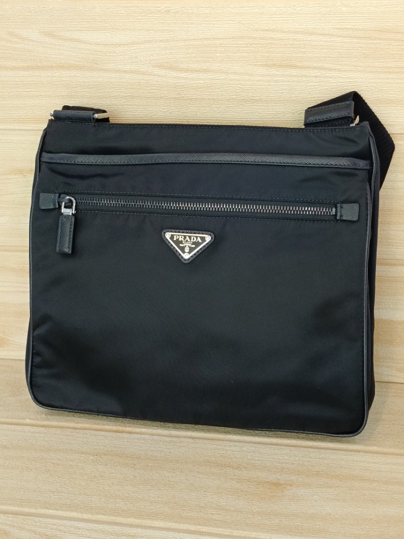 Prada Brique Nylon Cross-Body Bag, Luxury, Bags & Wallets on Carousell